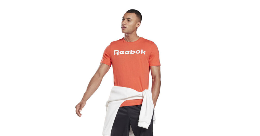 reebok te linear logo frech terry tracksuit