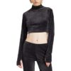 VELVET CROP TOP